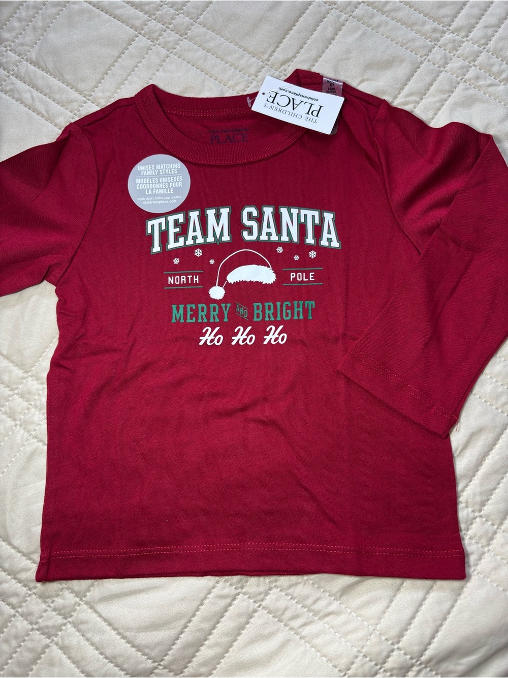 Children's Place 18-24M 'Team Santa' Graphic Tee